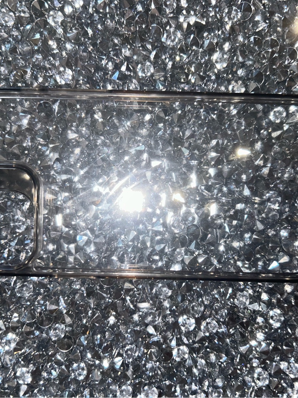 iPhone 15 plus Clear Transparent Protective Phone Case - Silver Appearance